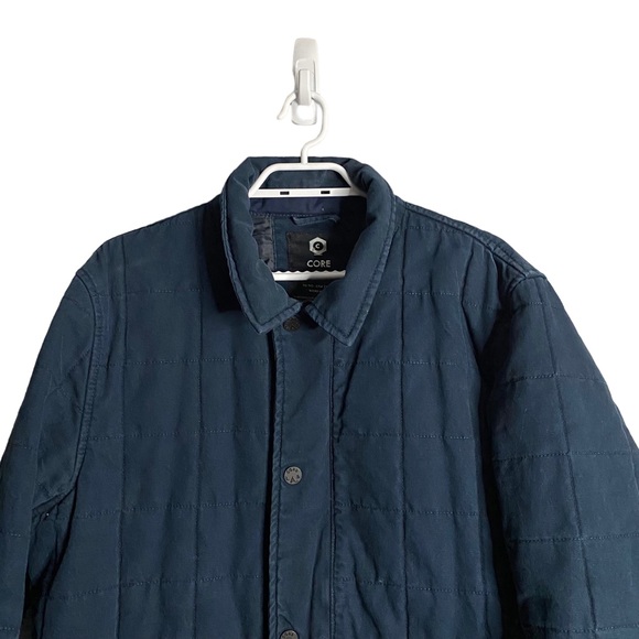 Jack & Jones Men's Blue Lightly Padded Workwear Jacket - Picture 2 of 13